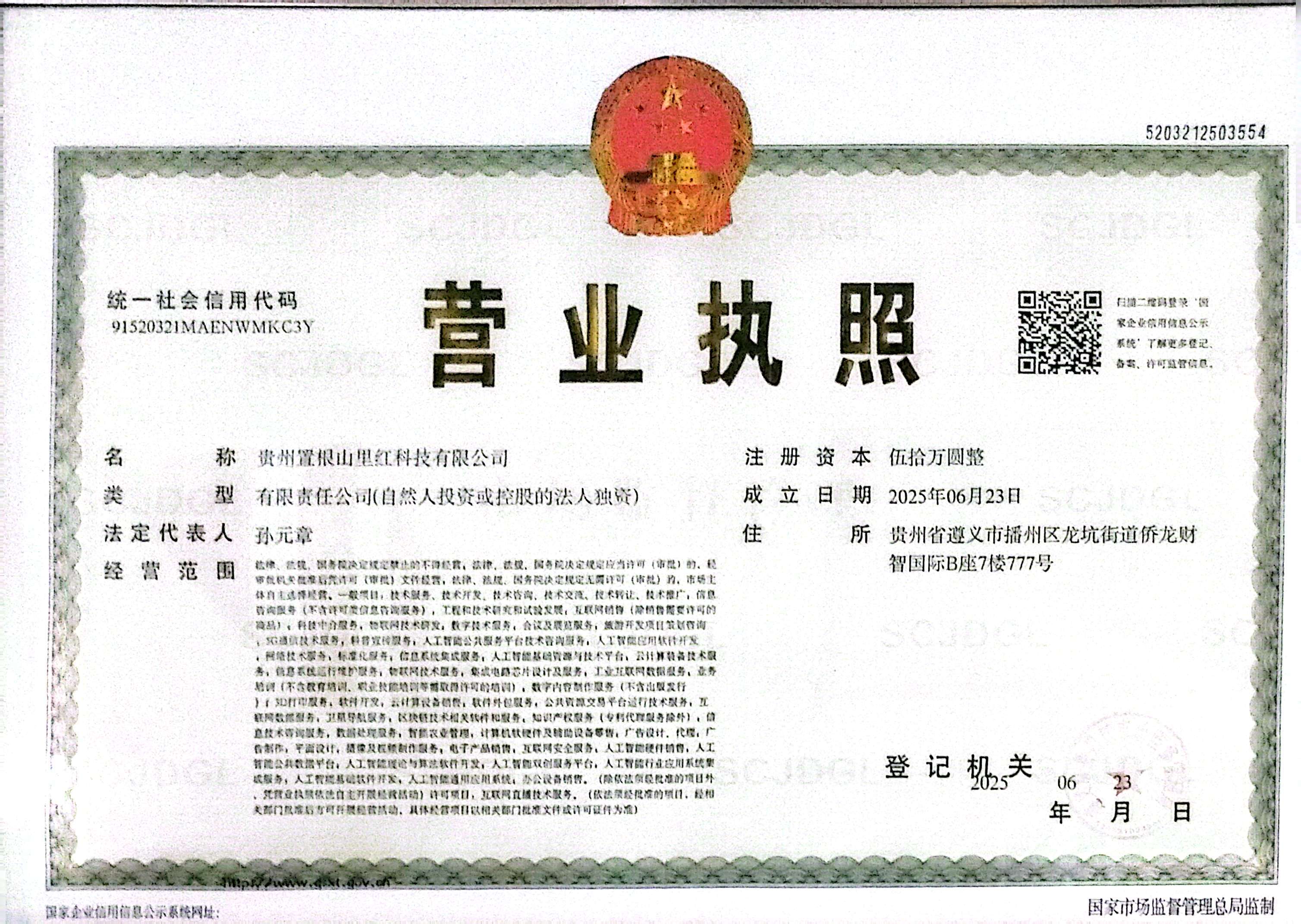 营业执照